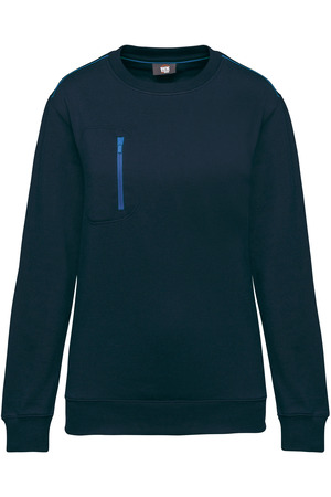 DayToDay Unisex-Sweatshirt mit kontrastfarbener Tasche