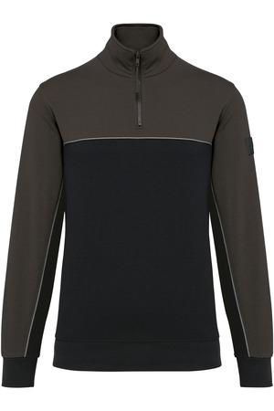 Umweltfreundliches Unisex-Sweatshirt mit Reißverschlusskragen