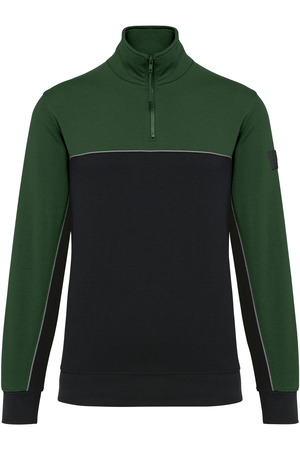 Umweltfreundliches Unisex-Sweatshirt mit Reißverschlusskragen