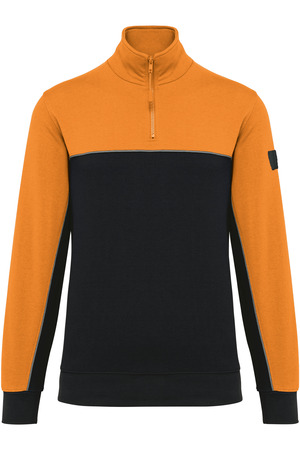 Umweltfreundliches Unisex-Sweatshirt mit Reißverschlusskragen