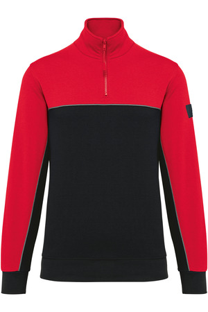 Umweltfreundliches Unisex-Sweatshirt mit Reißverschlusskragen