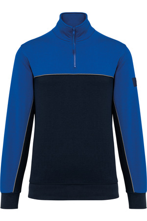 Umweltfreundliches Unisex-Sweatshirt mit Reißverschlusskragen