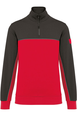 Umweltfreundliches Unisex-Sweatshirt mit Reißverschlusskragen