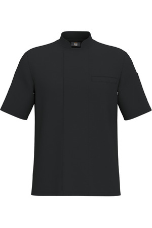 Umweltfreundliche Unisex-Kochjacke mit kurzen Ärmeln