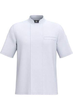 Umweltfreundliche, atmungsaktive Unisex-Kochjacke mit kurzen Ärmeln