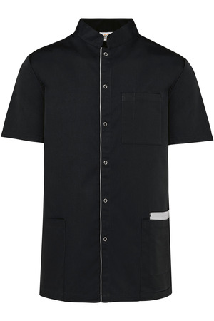 Herrenkittel aus Baumwollpolyester mit Druckknöpfen