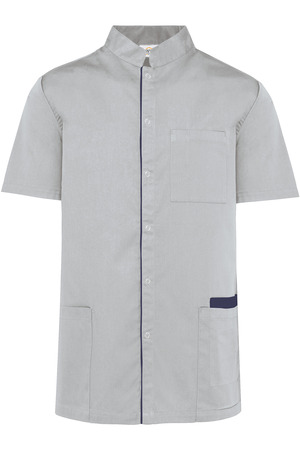 Herrenkittel aus Baumwollpolyester mit Druckknöpfen