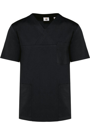 Kurzärmlige Unisex-Tunika aus Baumwollpolyester