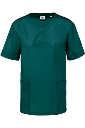 Kurzärmlige Unisex-Tunika aus Baumwollpolyester