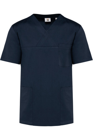 Kurzärmlige Unisex-Tunika aus Baumwollpolyester