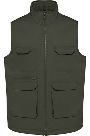 Gefütterte Unisex-Weste aus  Baumwollpolyester