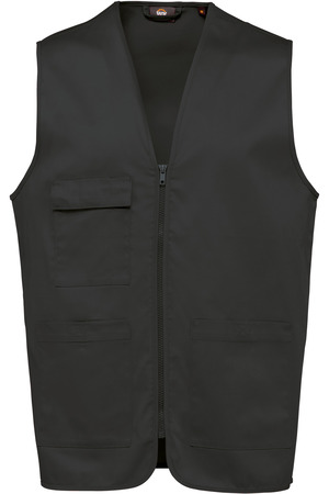 Unisex-Weste aus  Baumwollpolyester mit mehreren Taschen