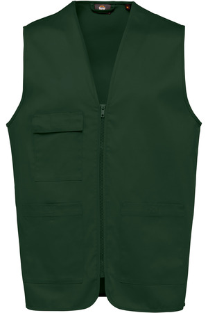 Unisex-Weste aus  Baumwollpolyester mit mehreren Taschen