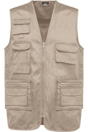 Gefütterte Unisex-Weste aus  Baumwollpolyester