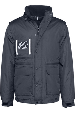 Workwear Parka mit abtrennbaren Ärmeln