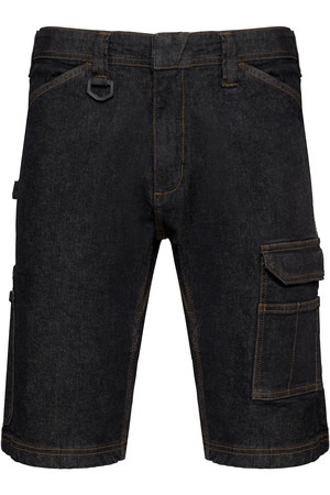 Denim-Bermuda-Shorts mit mehreren Taschen, für Herren