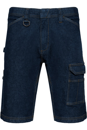 Denim-Bermuda-Shorts mit mehreren Taschen, für Herren