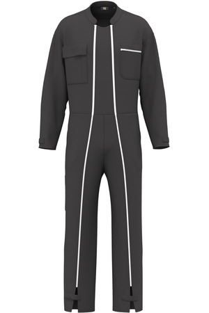 Unisex-Overall mit doppeltem Reißverschluss