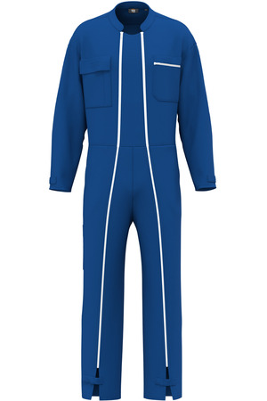 Unisex-Overall mit doppeltem Reißverschluss