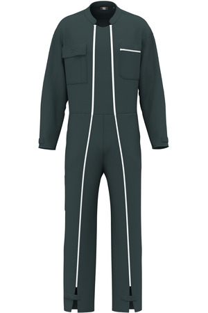 Unisex-Overall mit doppeltem Reißverschluss