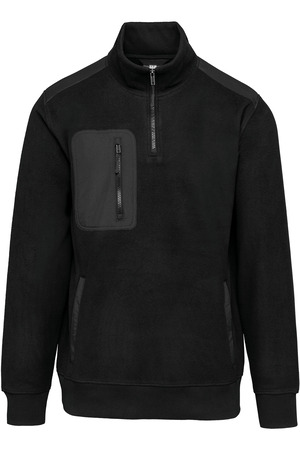 Umweltfreundlicher Fleecepullover mit Reißverschlusskragen, Unisex