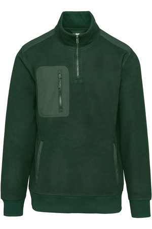 Umweltfreundlicher Fleecepullover mit Reißverschlusskragen, Unisex