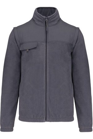 Fleecejacke mit abnehmbaren Ärmeln