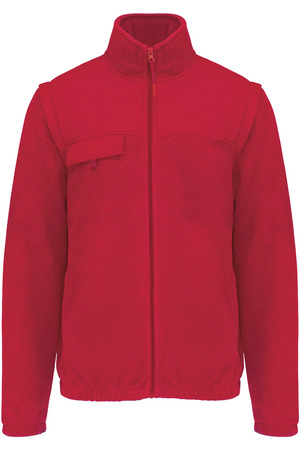 Fleecejacke mit abnehmbaren Ärmeln