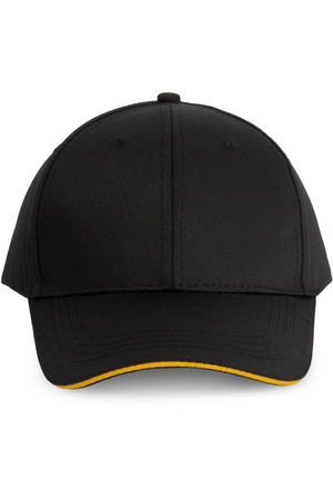6-Panel-Cap mit Kontrast-Sandwichschirm Oeko-Tex