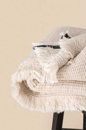 Plaid mit Wabenmuster