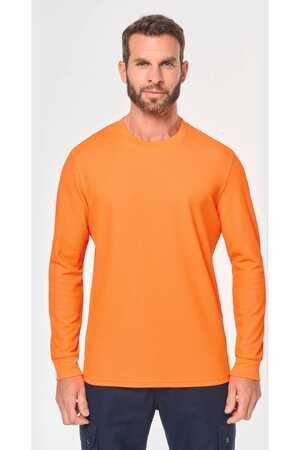 Umweltfreundliches Unisex-T-Shirt mit langen Armen aus Baumwolle/Polyester