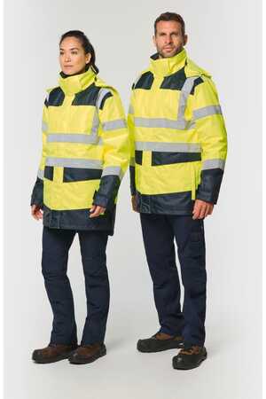 Recycelter Sicherheitsparka 4 in 1