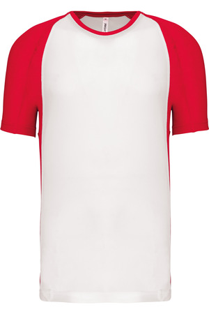 Herren Kurzarm Rundhals Bicolor T-Shirt
