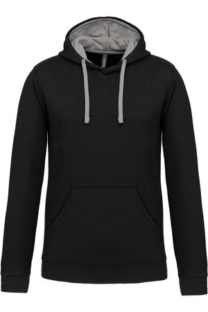 HERREN-KAPUZENSWEATSHIRT BICOLOR