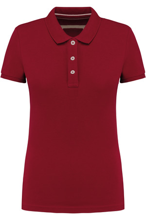 Kurzarm-Polohemd für Damen im Vintage-Stil