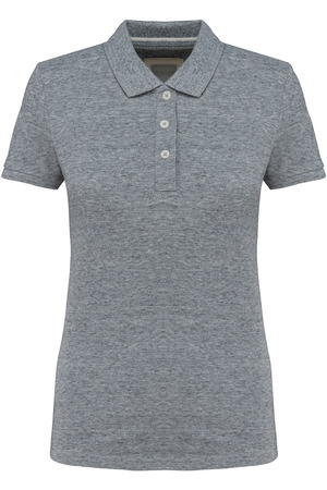 Kurzarm-Polohemd für Damen im Vintage-Stil