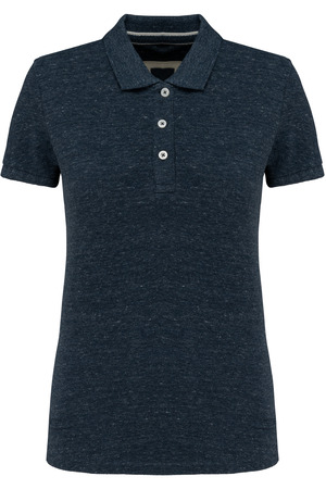 Kurzarm-Polohemd für Damen im Vintage-Stil