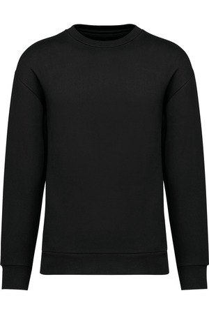 Umweltfreundliches Unisex Sweatshirt mit Rundhalsausschnitt und hängenden Schultern aus gebürstetem 