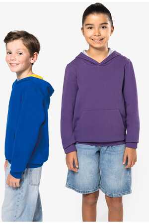 Kinder Kapuzenshirt Bicolor