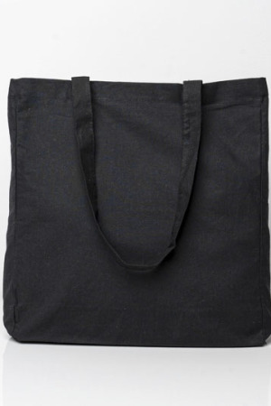 Cotton Bag Side Fold Long Handles