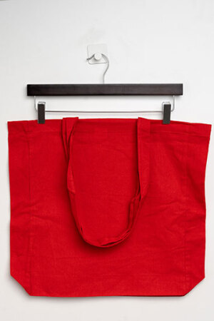 Cotton Bag Side Fold Long Handles